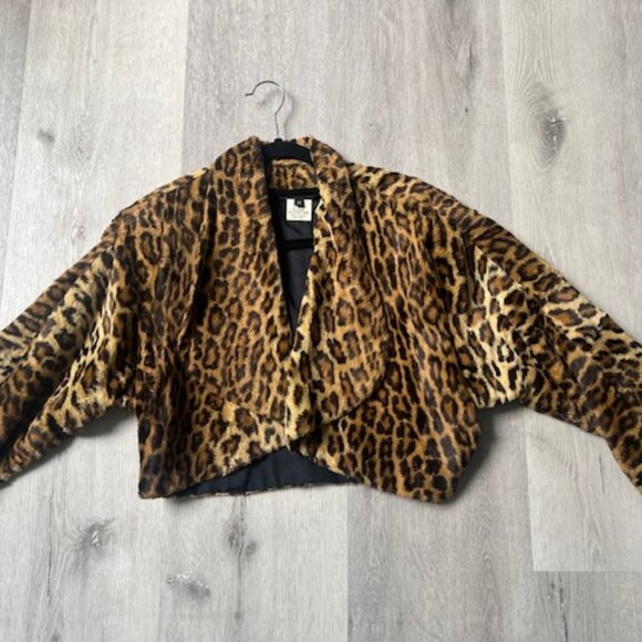 Tina Hagen, Animal Print Shrug, Size M - Picture 1 of 7